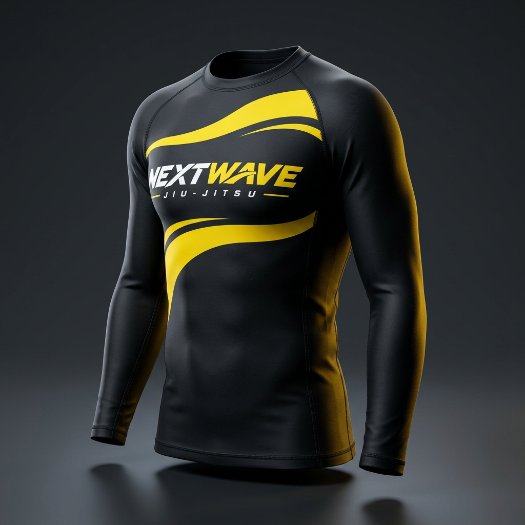 NEXTWAVE Wave Rash Guard — Black product preview